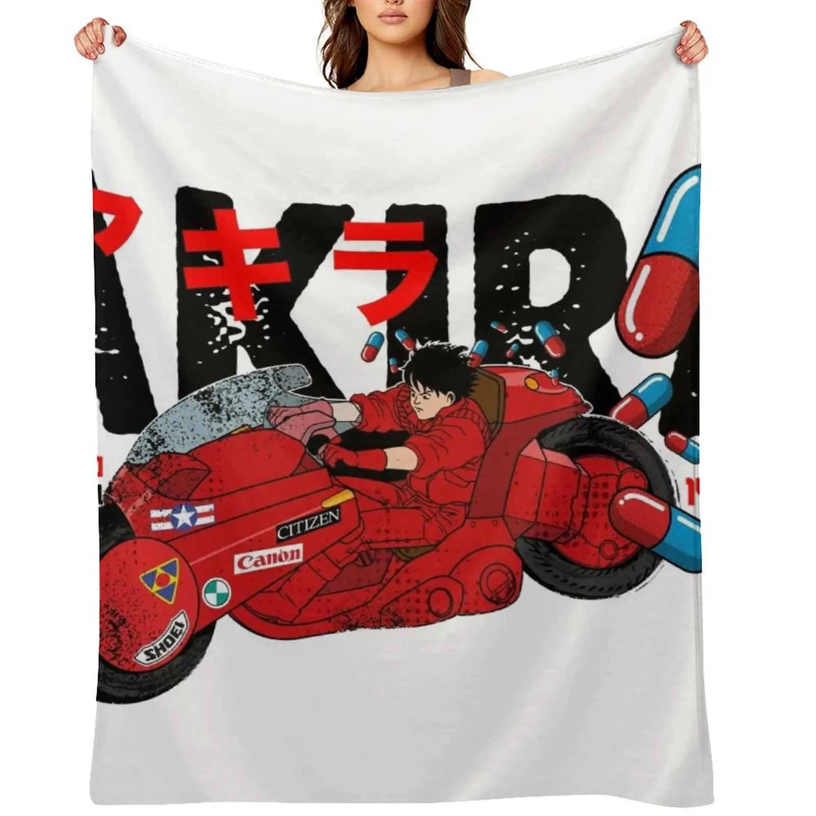 

Akira Throw Blanket Personalized Gift Loose Bed Beach Blankets