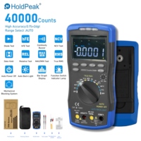 HP-770D-C LCD Digital Multimeter- AC/DC Volt, Ohm, Amp, & Capacitor Tester, 40,000 Counts True RMS Auto Range Multimeter