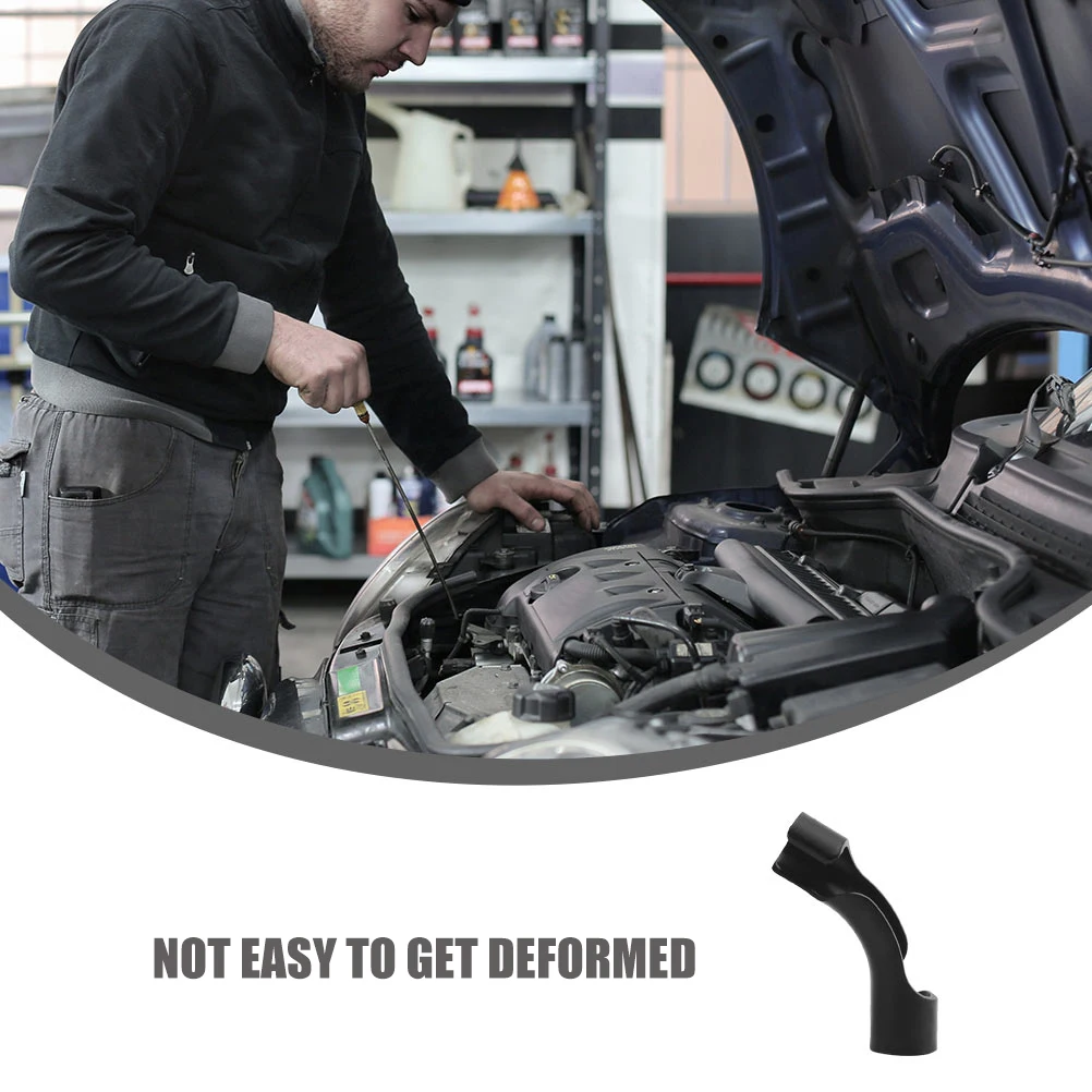 

2pcs Hose Bender for Racing Fuel Tanks Black Plastic Durable Petroleum Resistant Easy Refill Solution Fuel Pipe Holder