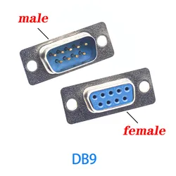 DB9 DB15 DB25 DB9/15/25/37 Pin/hole Straight 180 Graden Man Vrouw Plug D-Sub Connector