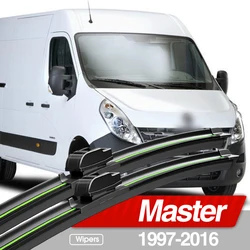 For Renault Master 2 3 1997-2016 Front Windshield Wiper Blades 2pcs Windscreen Window Accessories 2000 2007 2009 2011 2012 2015