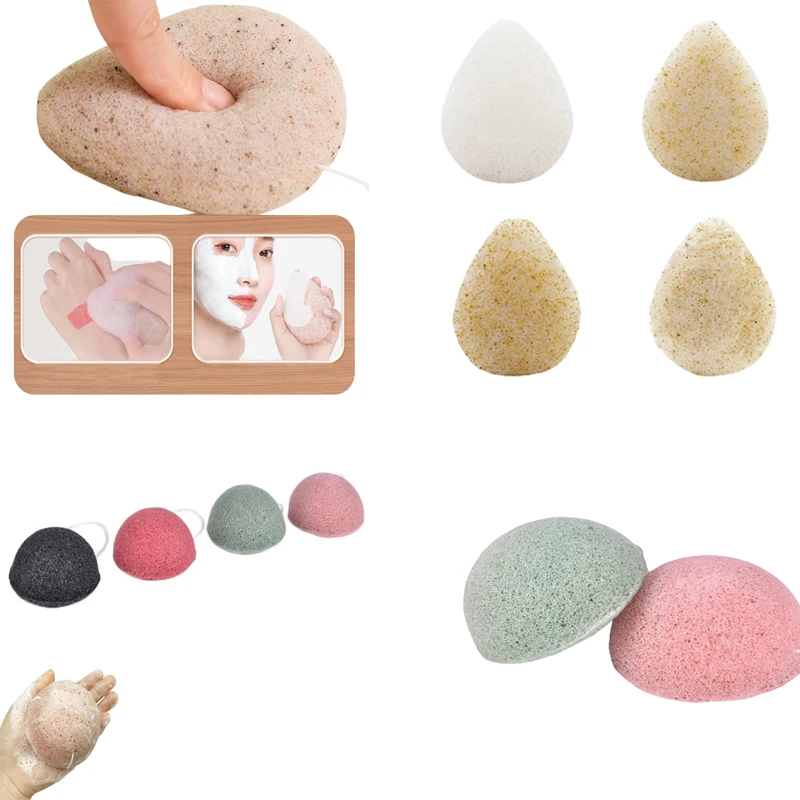 Makeup Konjac Sponge Exfoliator Cleanse Konjac Sponge Natural Konjac Konnyaku Puff Face Wash Cleaning Sponge