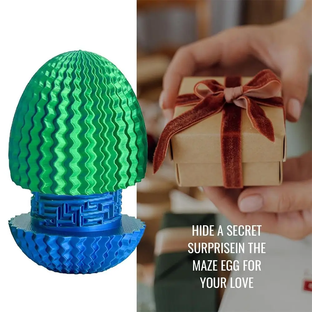 New Reusable 3D Maze Gift Box Maze Structure Surprise Money Holder Money Puzzle Box Mystery Egg Puzzle Box Christmas