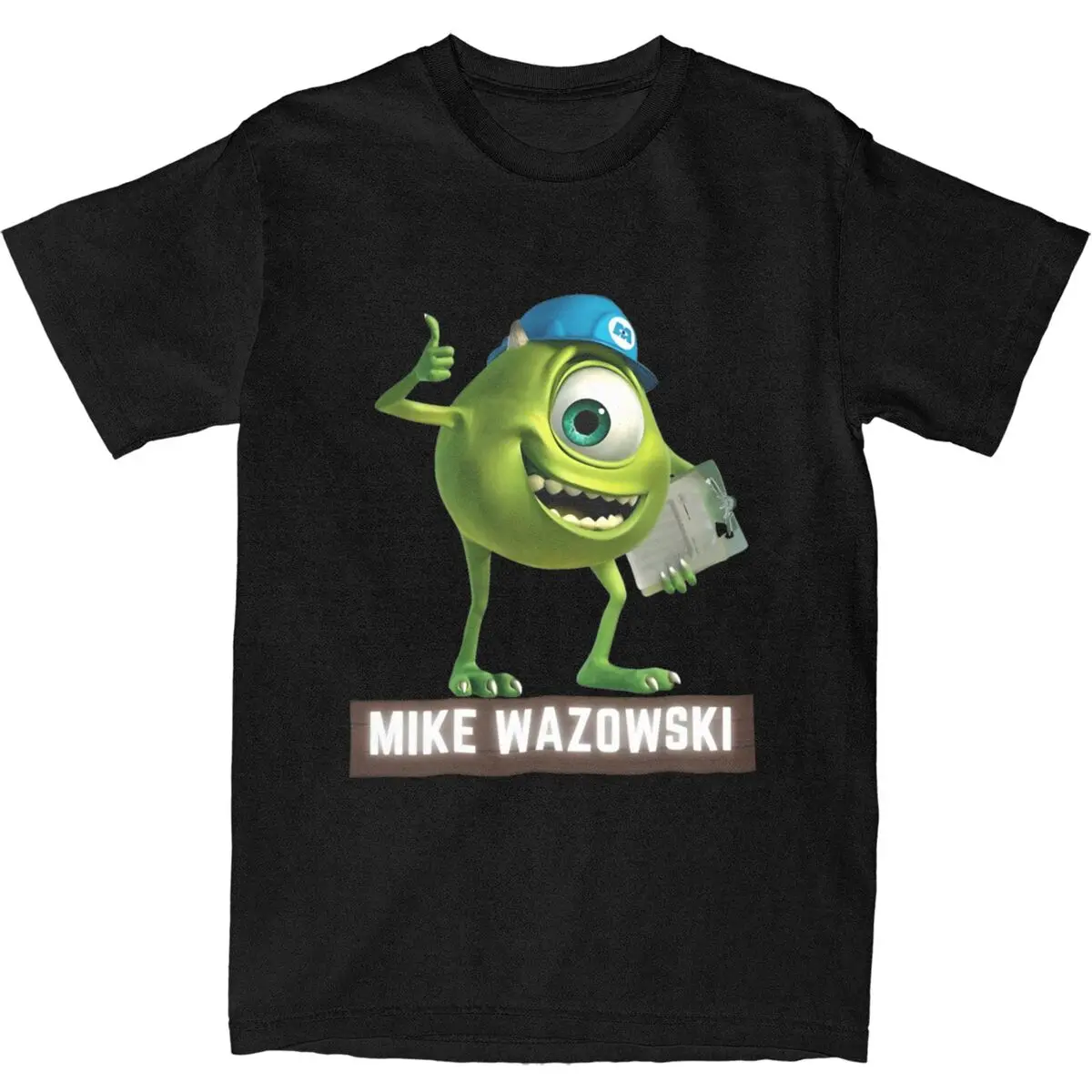 Mike Wazowski T-Shirt Hipster T Shirts Short-Sleeved Vintage Tshirt Summer Cotton O Neck Plus Size 5XL Tees