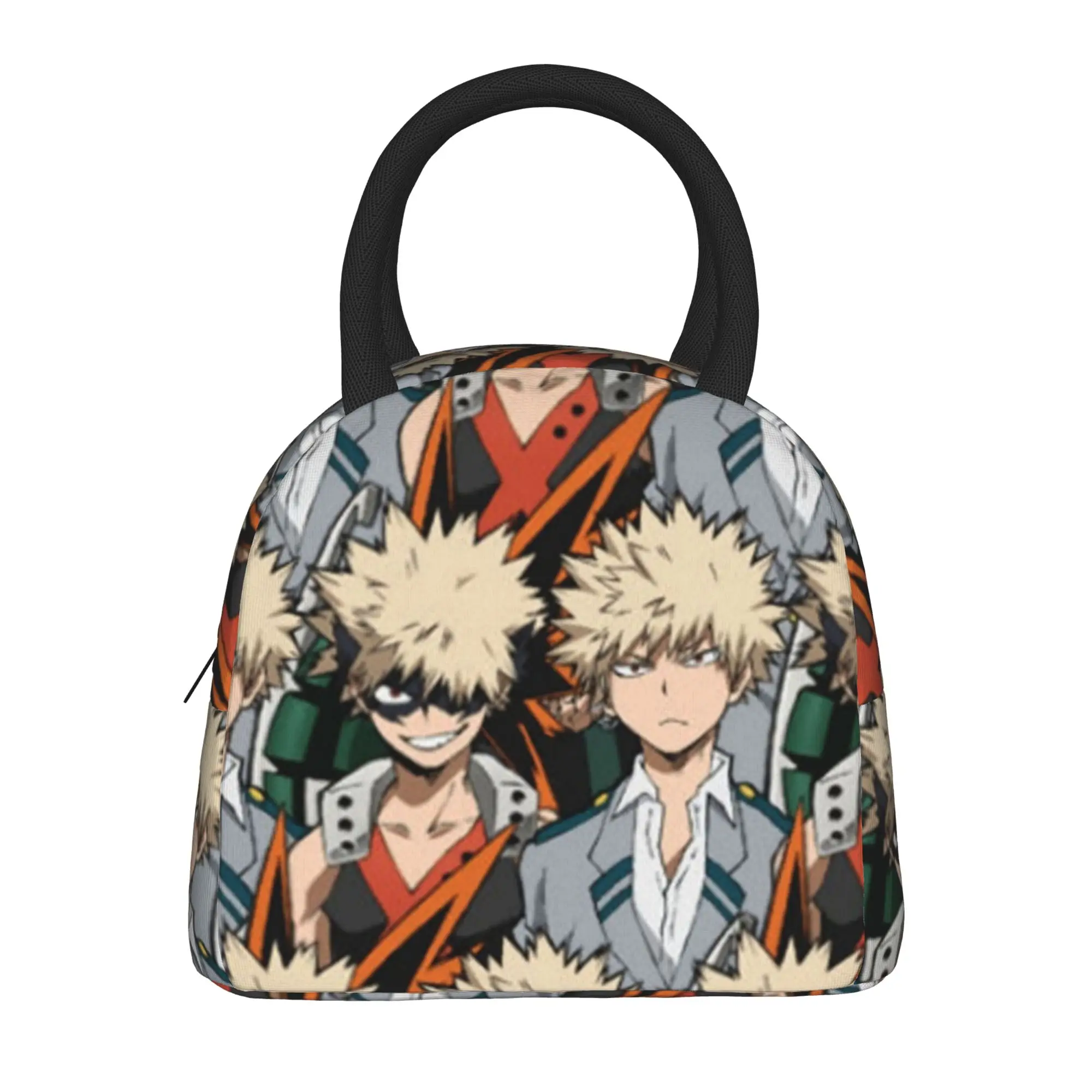 Katsuki Bakugo My Hero Academia  Insulated Lunch Bags Thermal Bag Meal Container  Large Tote Lunch Box Bento Pouch Beach  Travel