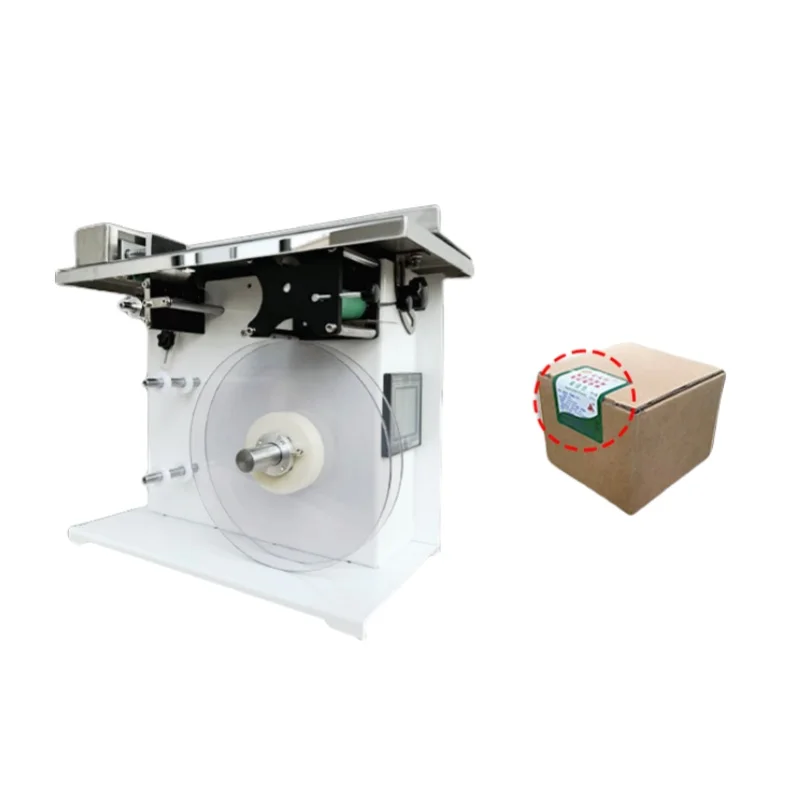 Adhesive Sticker Rectangular Carton Box Corner Right Angle Sealing Labeling Machine Carton Paper Box Corner Labeling Machine