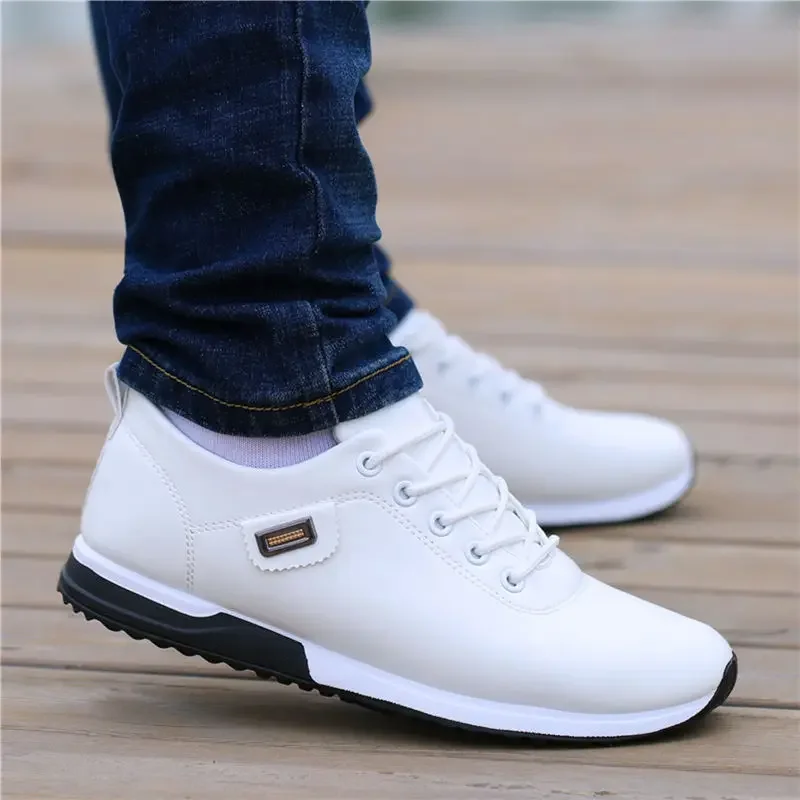 Men\'s Leather Shoes Fashion Sneakers Outdoor Breathable Hiking Shoes Men\'s Business Loafers 2023 Casual Shoes Zapatos De Hombre