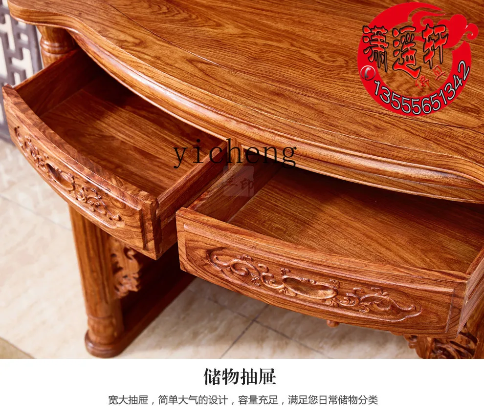 Zf Three-Position High-End God Building Buddha Set Buddha Niche Solid Wood Rosewood Residential Furniture Home