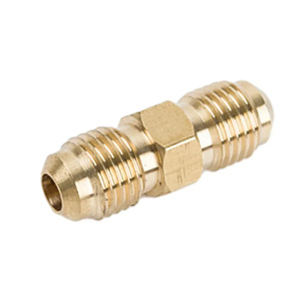 Gas Hoses Brass Double Nipple Left Handed Threads Propane Brass Coupling Left Double Nipple Coupling High Quality