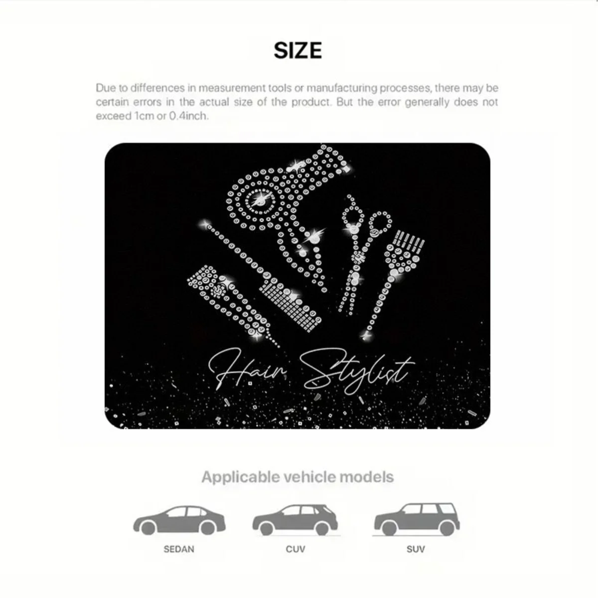 Universal Car Rear Trunk Cargo Mat Hair Stylist Tools Print Anti-slip Waterproof Rear Liner Pad Interior Accessories For SUV