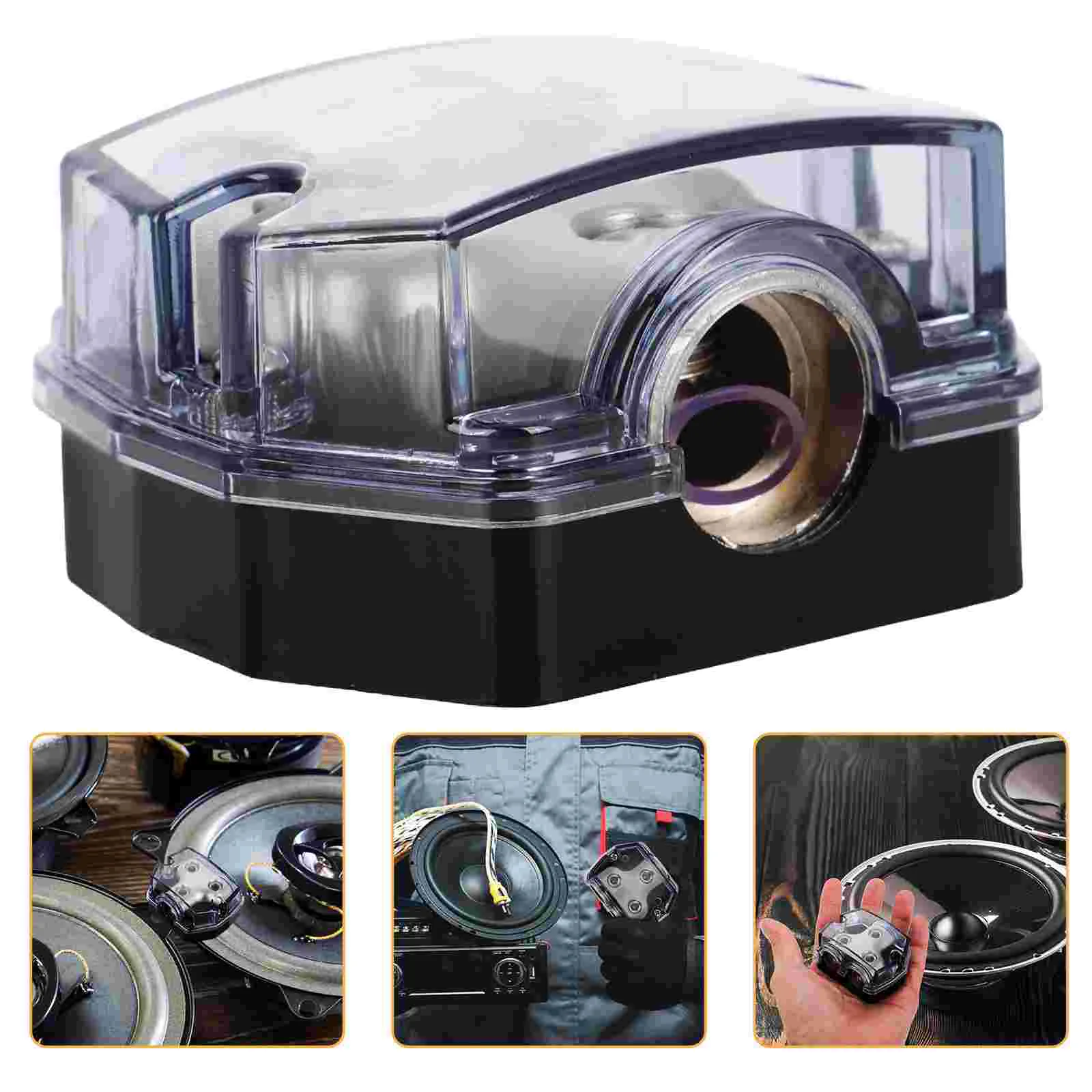 

Car Modified Ground Box Cars Audio Amplifier Protector 2 Ways Fuse Holder Dispenser Distribution Block Stereo Alloy Circuit