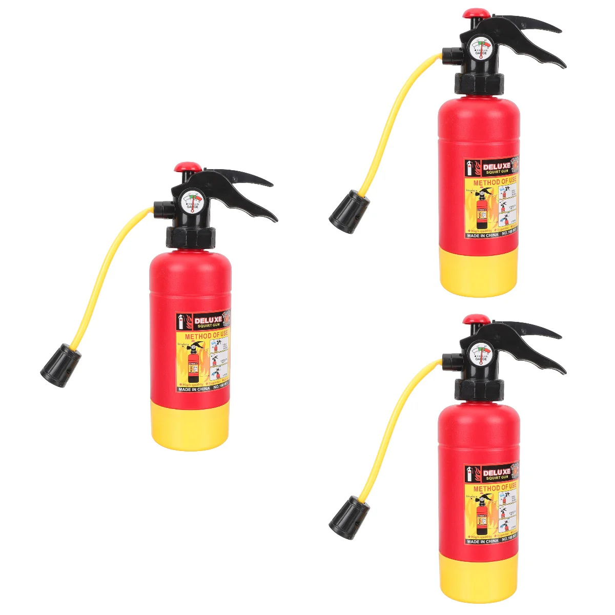 3 Count Water Soaker Toy Fire Kids Tent Summer Fighting Tank Red Plastic Child