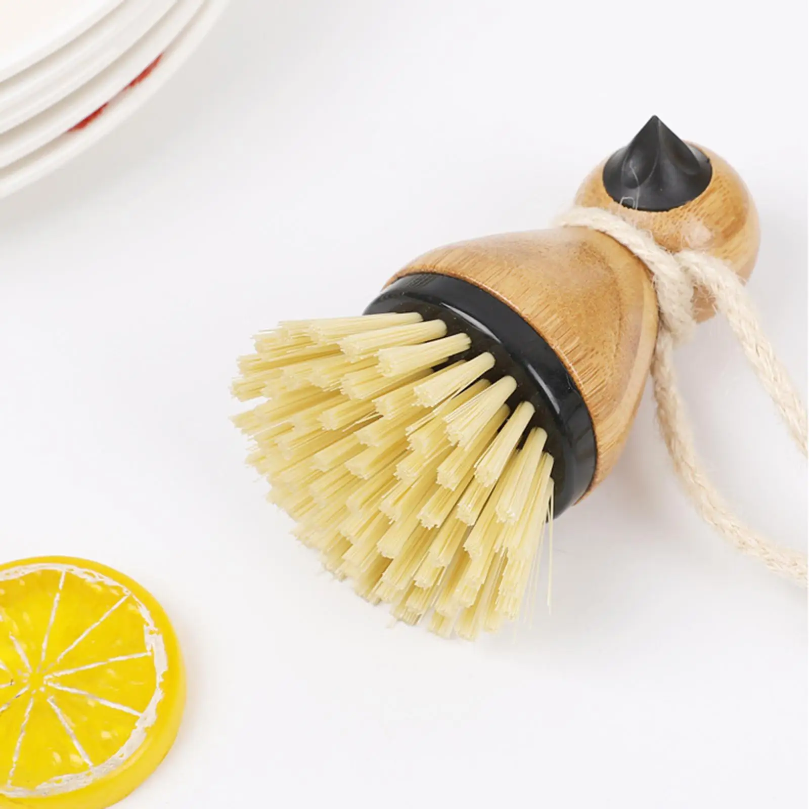 Filter Basket Cleaning Brush Barista Tools Wooden Handle Kitchen Coffee Tamper Cleaning Brush Coffee Cleaning