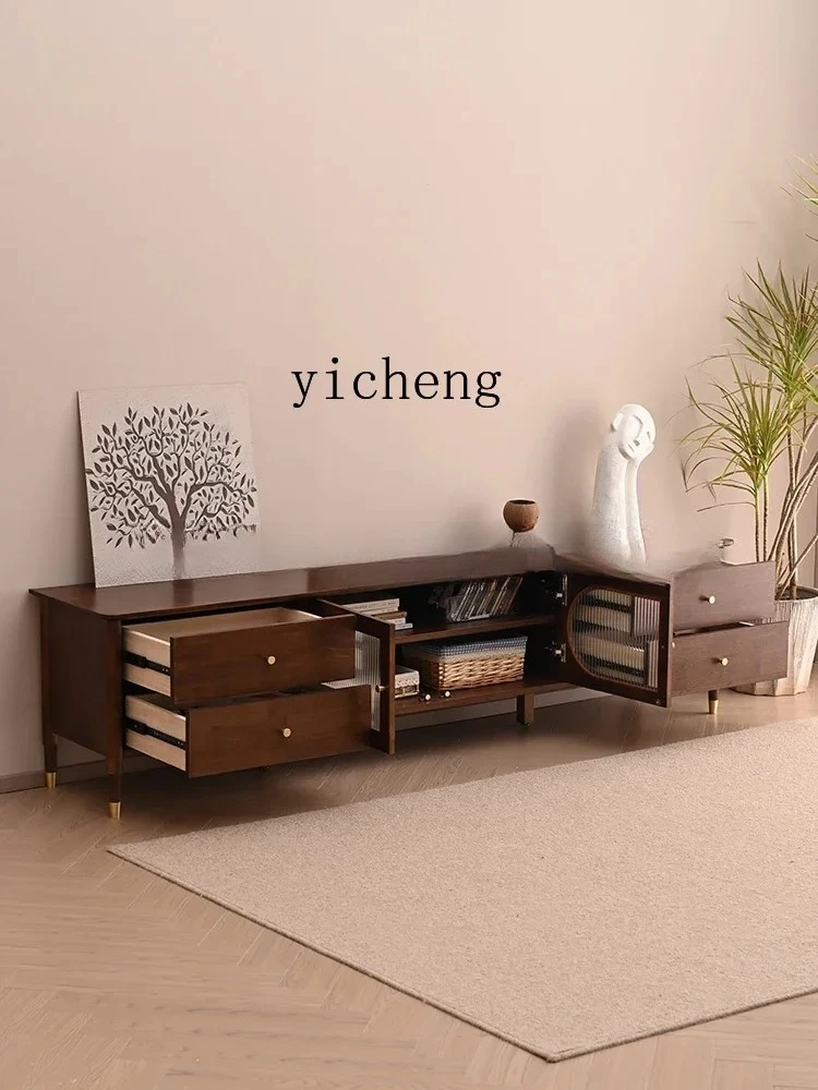 GZ-22  Solid Wood TV Cabinet Household Coffee Table TV Stand Combination Simple Modern Living Room Wall Cabinet luxury home deco