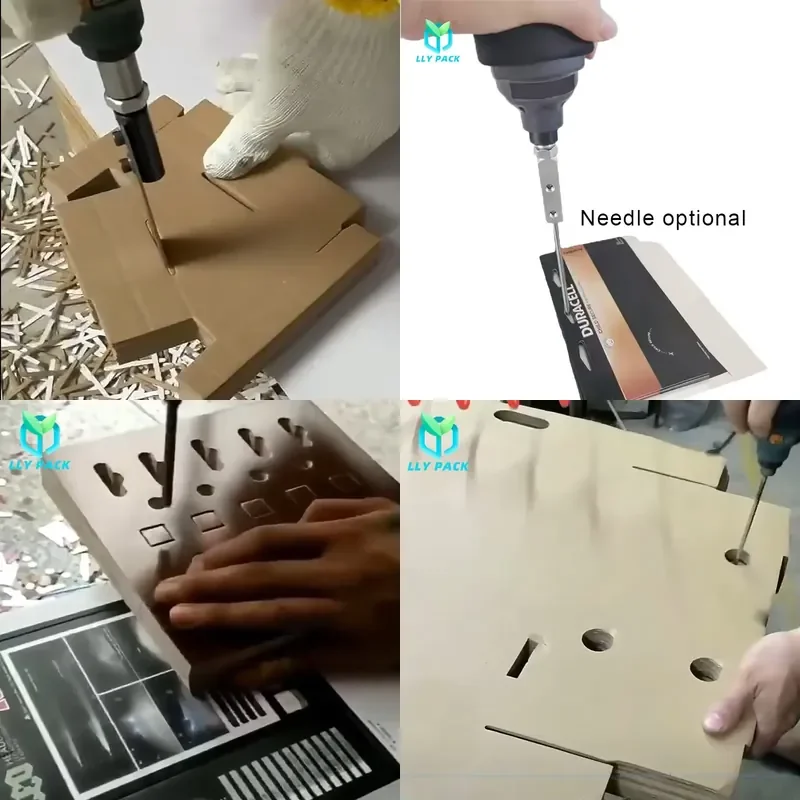 Custom Drawing Services Factory Tool Manual Pneumatic Hole Stripping Machine for Die Cutting Corrugated Cardboard Carton