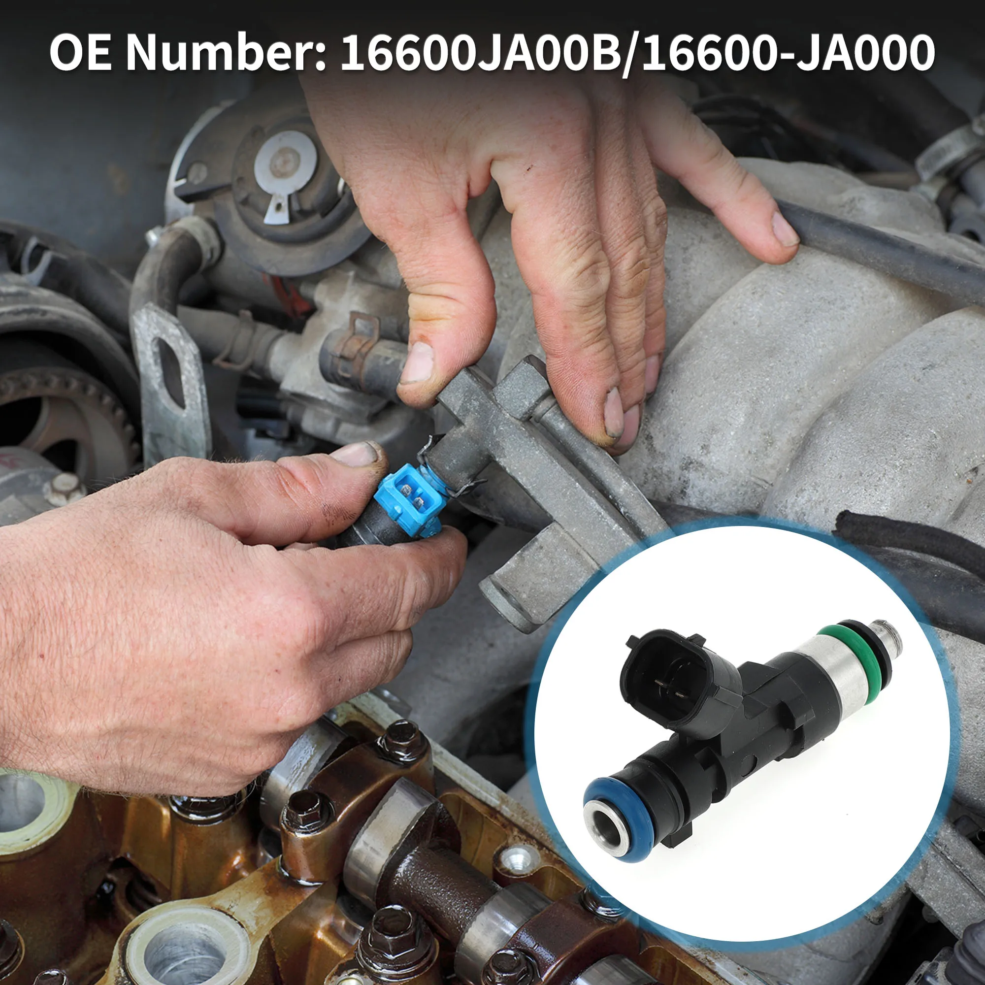 

Топливная форсунка UXCELL No 16600JA00B/16600-JA000 для Nissan Rogue 2.5 08-13 1 шт., черный