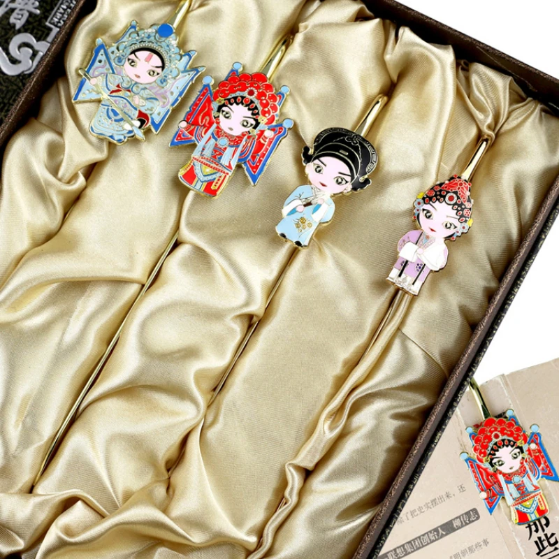 

Customized Peking Opera Facial Makeup Bookmark Chinese Style Special Gift for Foreigners Teacher Foreign Classmates GiftSouvenir