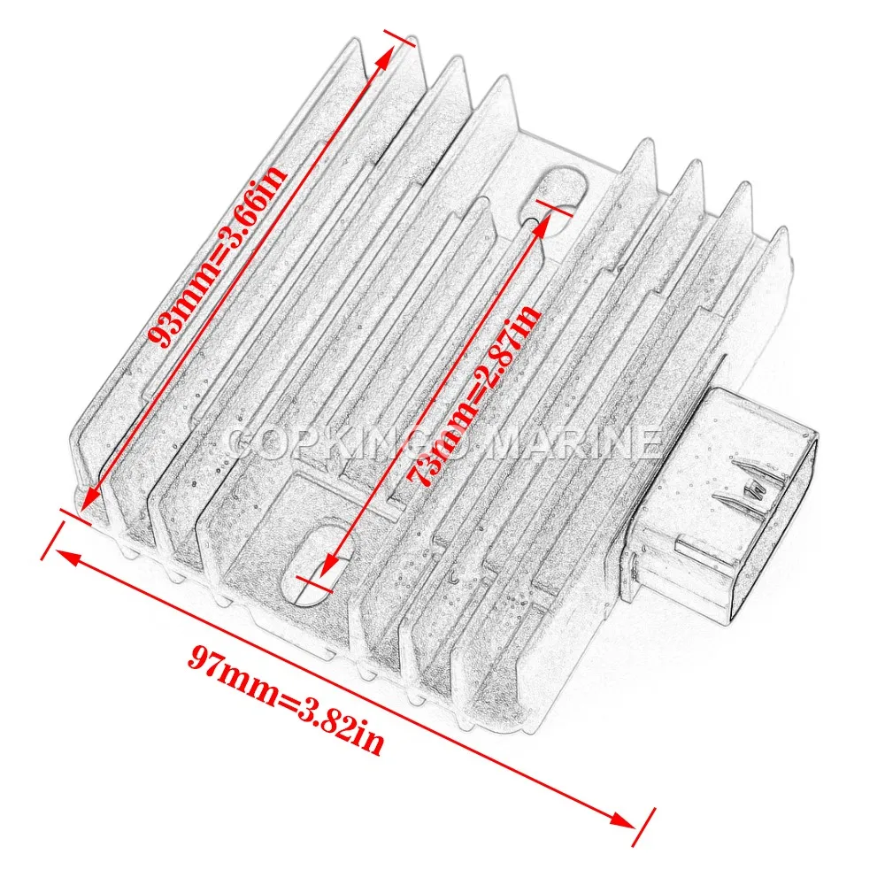 Boat Voltage Regulator Rectifier For Yamaha Outboard Motor 6D3-81960-00 And Mercury Outboard 881346T