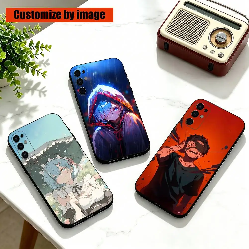 

Zero Natsuki Subaru REM Anime Phone Case For Samsung S25,S24,S21,S22,S23,S30,Ultra,S20,Plus,Fe,Soft Silicone Black Cover