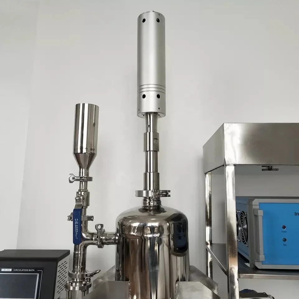 exquisite craftsmanship sonic Extraction Chemical Liquid Paddle Mixing Equipment Oil Homogenzing Machine