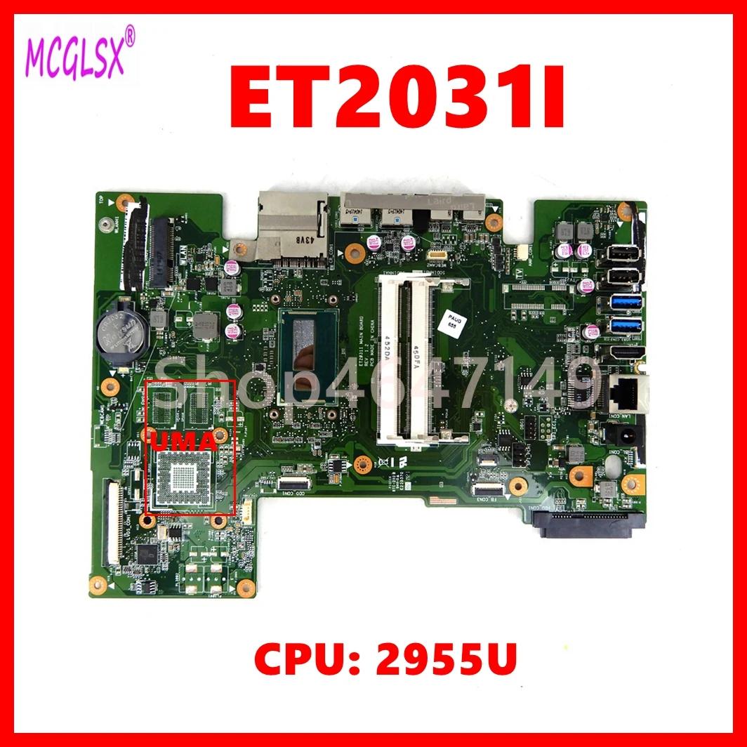ET2031I  With 2955U UMA Mainboard For Asus ET2013I Motherboard 100% Working Well