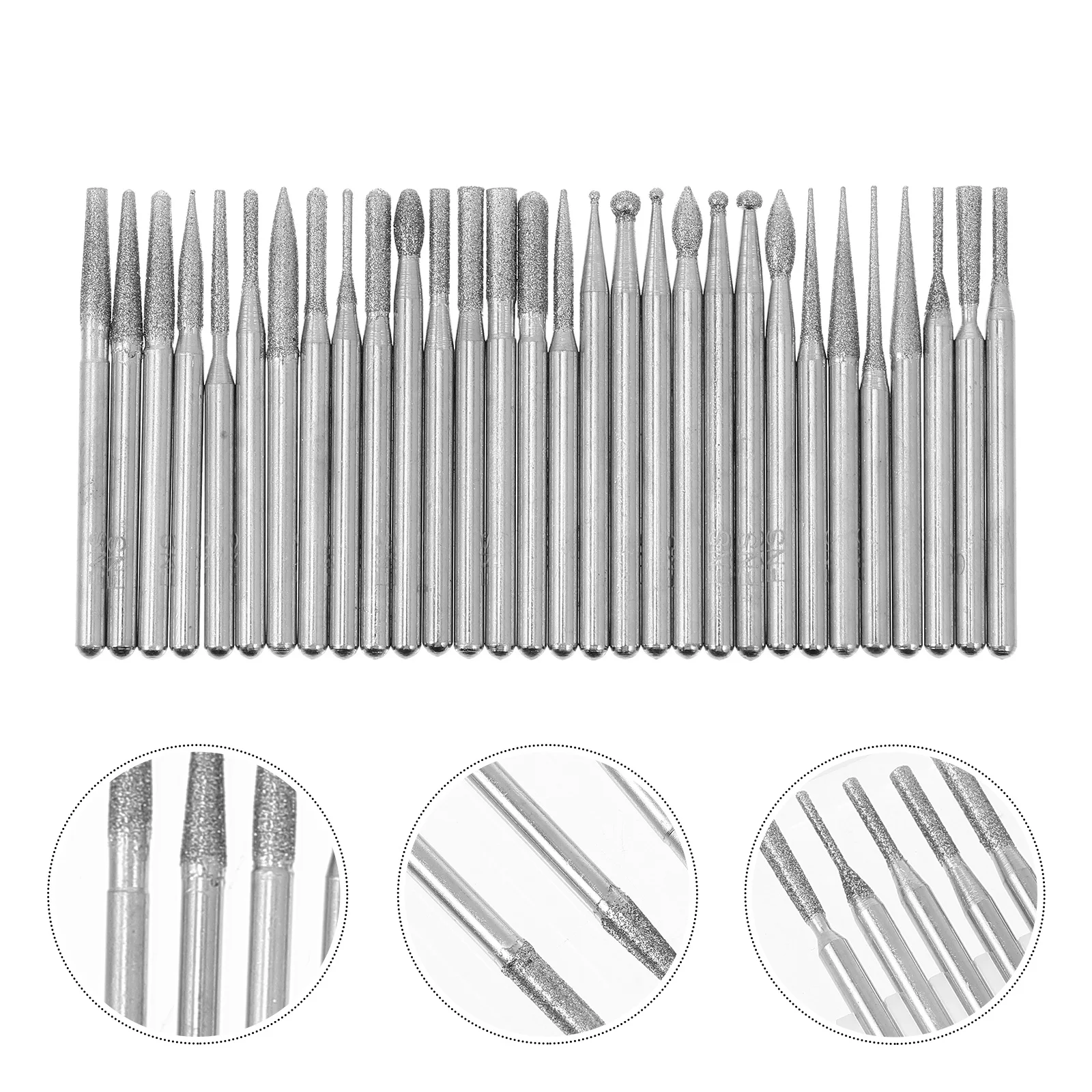 30 pçs arquivo de manicure de alta qualidade adequado para salão de beleza e uso pessoal broca de unhas manicure broca