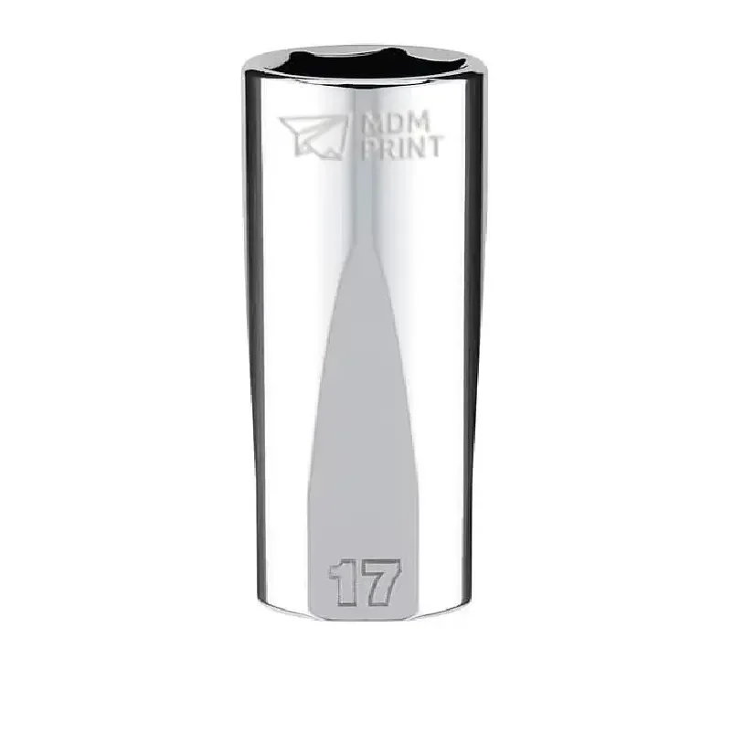 

3/8 in. Drive 17mm Metric 6-Point Deep Socket with FOUR FLAT Sides
