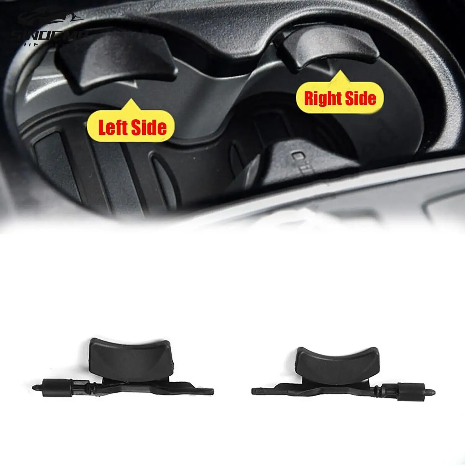 

2Pcs Center Console Cup Holder Retractable Buckle A1666806402 1666806402 For Mercedes W166 ML X166 GL GLS W292 C292 GLE