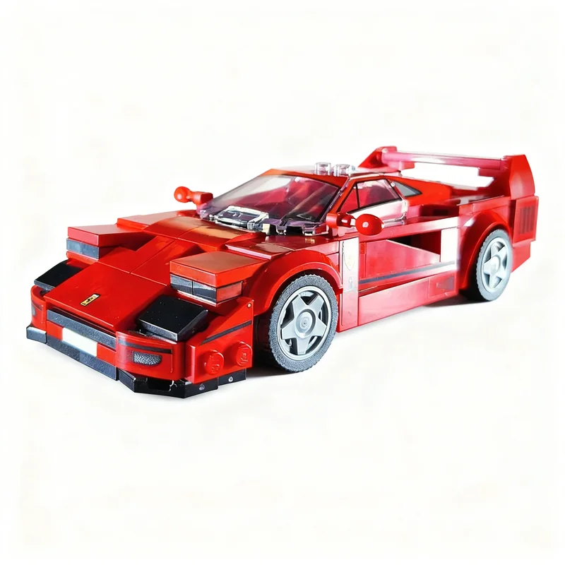 337pcs MOC F Errari Popup Headlight Front End Mod City Champions Model Toy Building Blocks Festival Gift Architecture Education