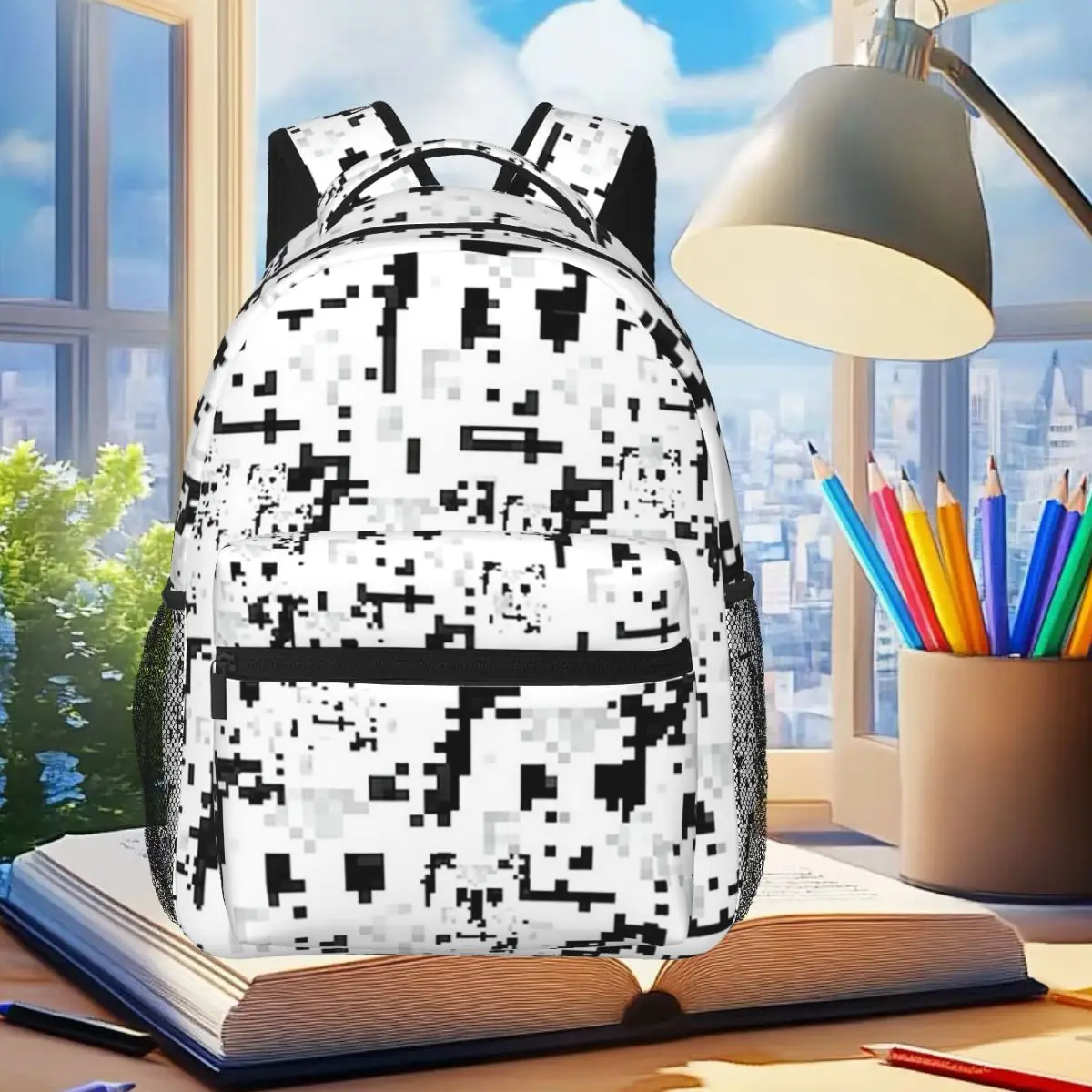 

Anti Facial Recognition Backpack Student Boys Girls BookBag Kids School Bag Laptop Shoulder Bags for Men Women