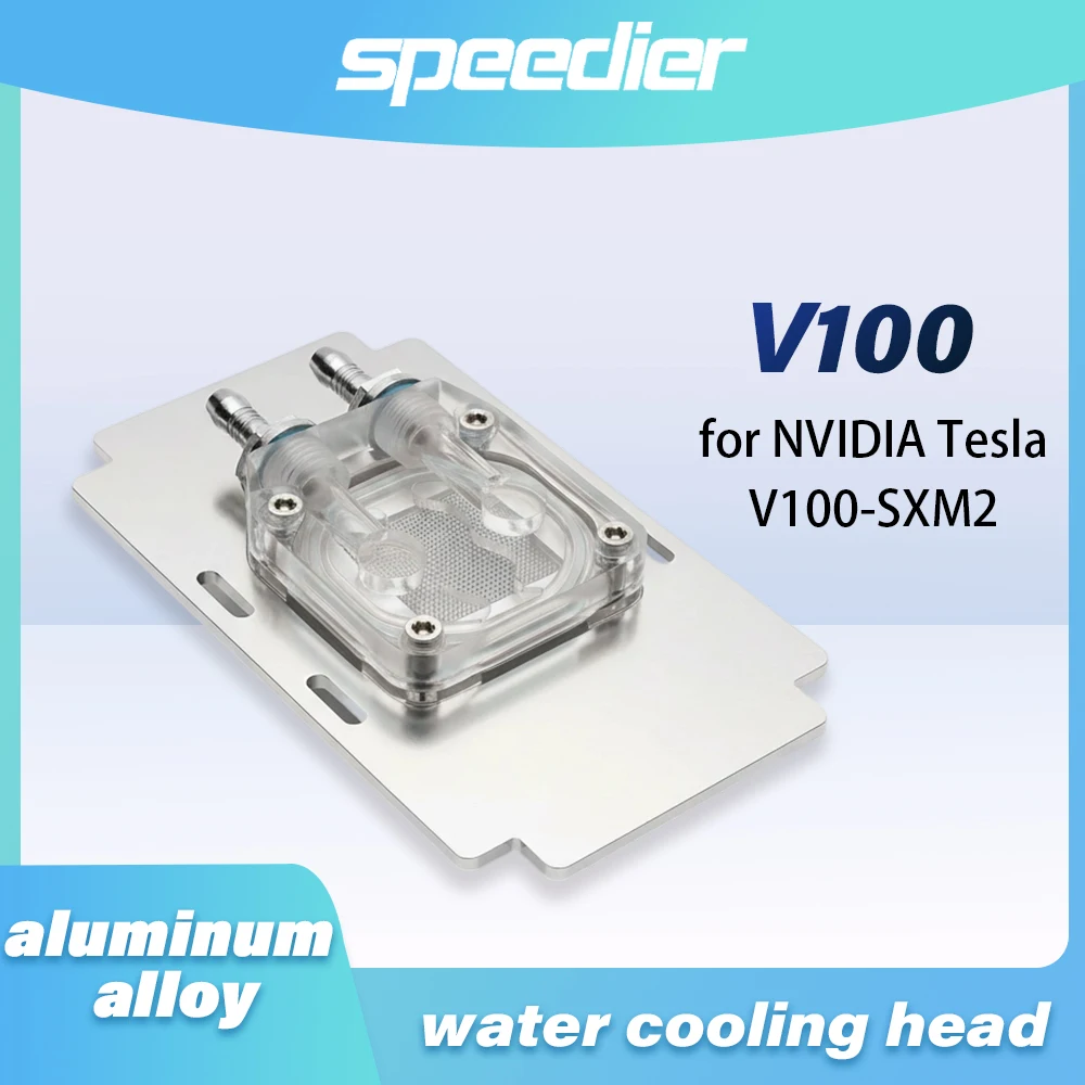 

Cooler for GPU NVIDIA Tesla V100 SXM2, A100-SXM2 PG199-SXM2 Interface Computing Cards Watercooled Waterblock Water Cooling Head
