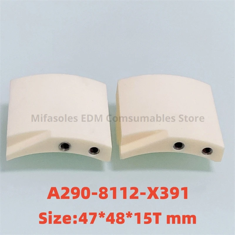 EDM Wire Cut Protection Guard A290-8112-X391 Ceramic Winding 47x48x15t mm For Fanuc Low Speed Machine Parts