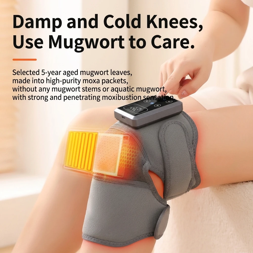 USB Rechargeable Knee Brace Graphene Heating for Winter Warmth vibration Massage Joint Warmer Leg Care Wraps support