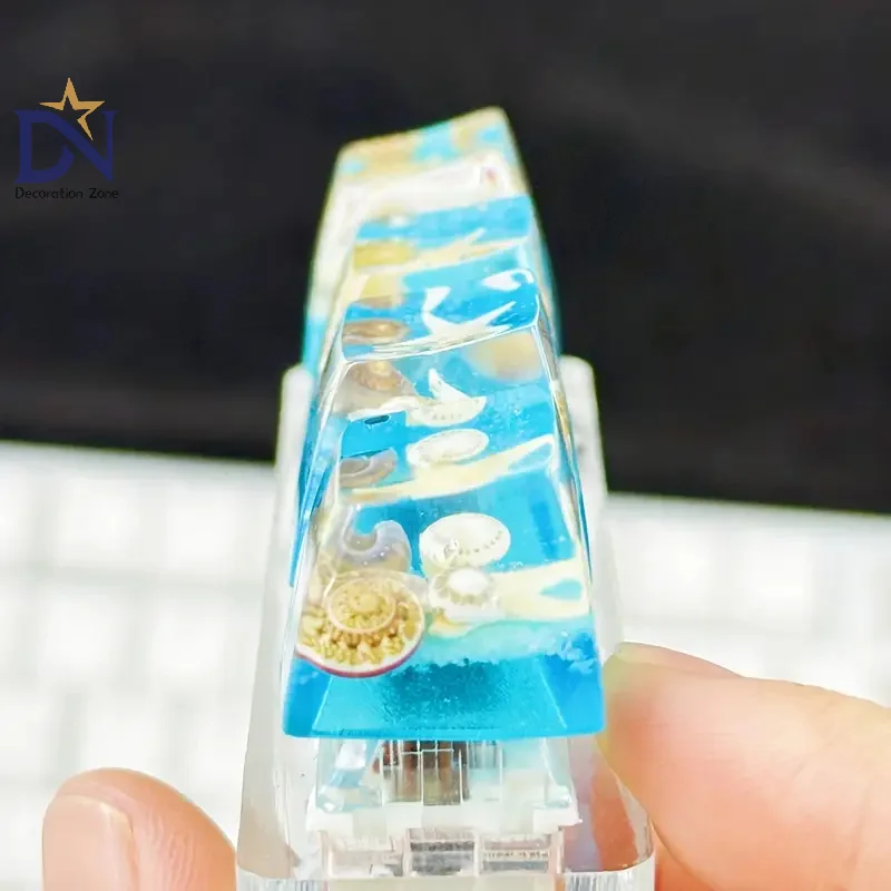 1Pcs Fashionable Conch Starfish Keycap Dazzling Summer Ocean Key Caps for Keyboard