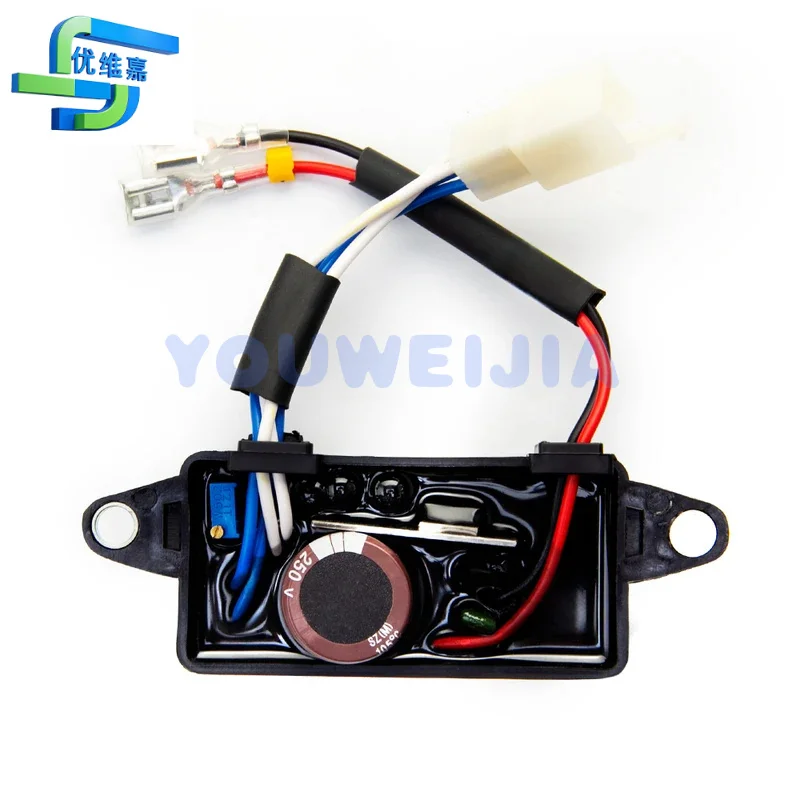 Generator Spare Parts AVR Automatic Voltage Regulator Stabilizer 220V Adjustable Voltage Protector 2.5-1I12AC