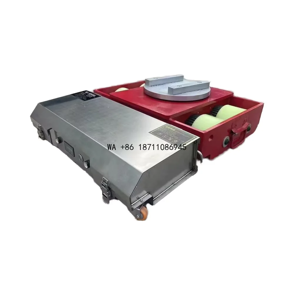 20t 25t 30t Easy-to-Operate Remote-Operated Tank Trolley Pallet Truck Moving Roller Material Handling Equipment Core Motor