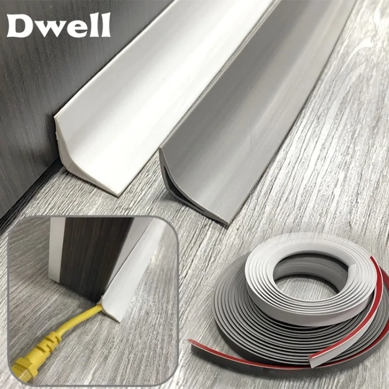 

5M Self-Adhesive Wall Inner Corner Trim Corner Molding Line Tape Skirting Line Ceiling Caulk Internal Strip Edge Home Decoration
