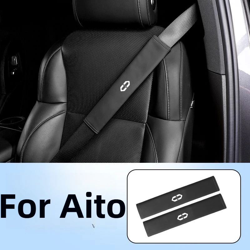 

Vehicle Seat Belt Cushion For Aito Accessories 2026/2025 Sweat-Absorbent Odorless Scratch-Proof Friction-Resistant 2022-2024