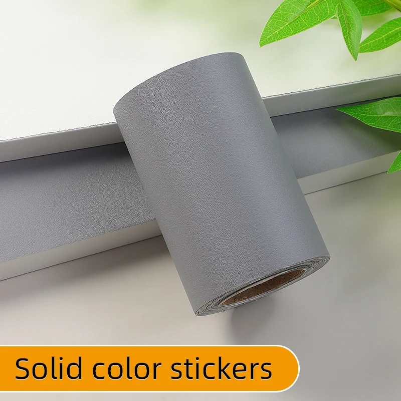 Self adhesive solid dark gray wallpaper, thickened waterproof wallpaper, instant application of gray solid color sticker, silver