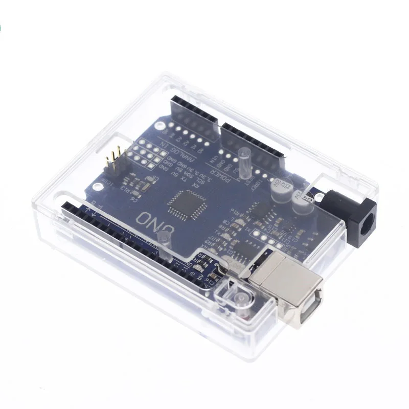 Carcasa de plástico ABS negro para Arduino UNO R3 MEGA328P, 1 unidad