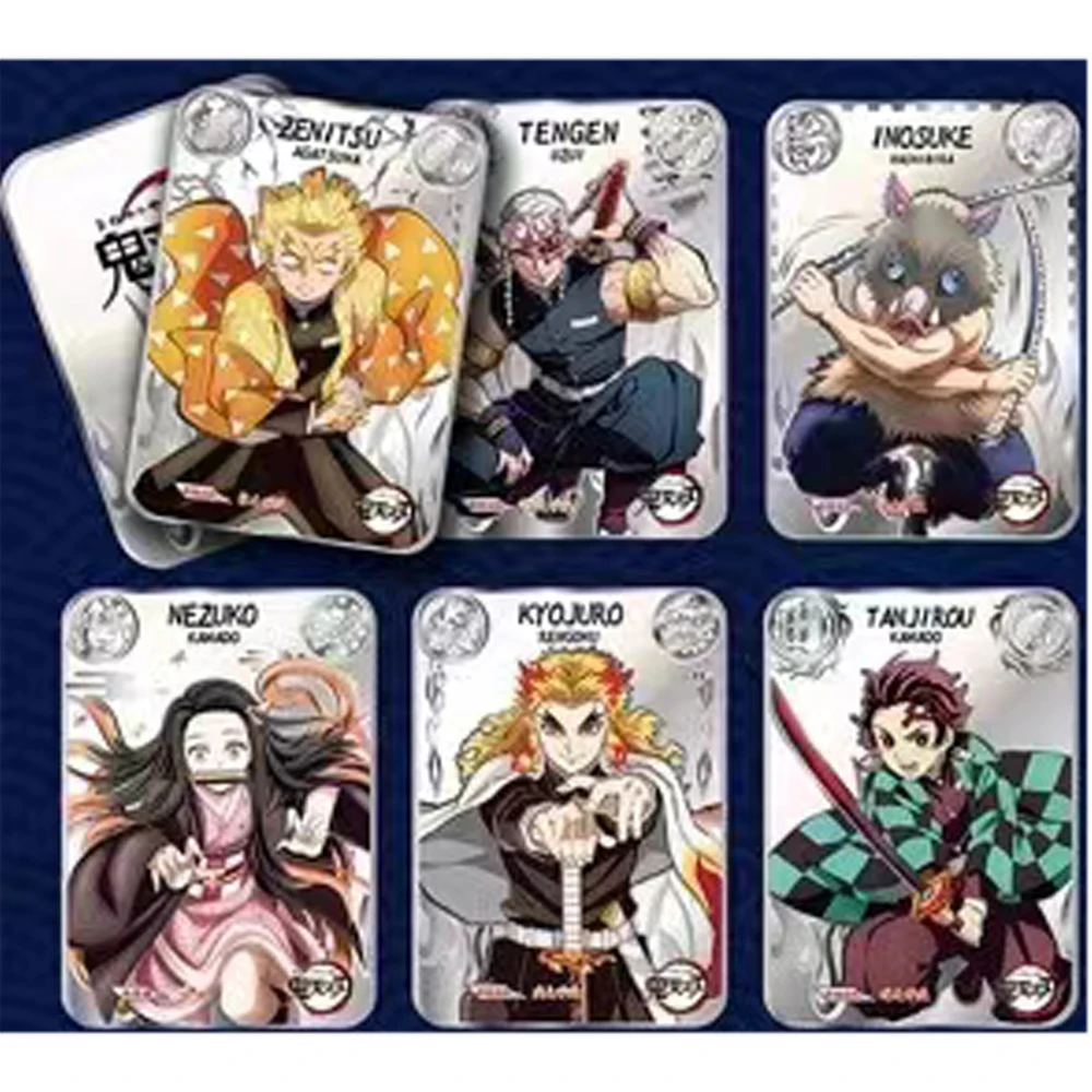 Demon Slayer Cards Collections Booster Box Japanese Anime Game Child Collectibles Kids ToysBirthday gifts