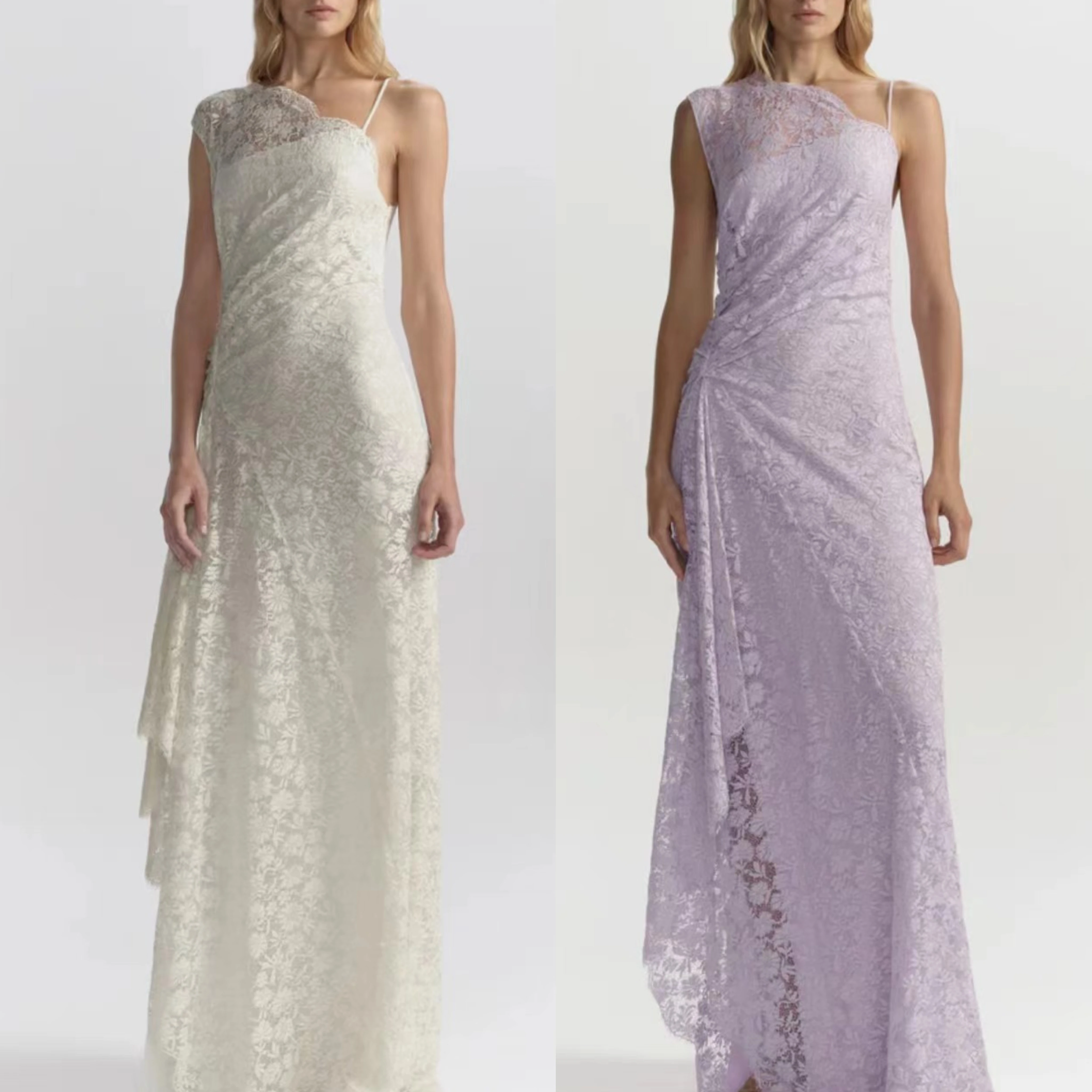 

Женское асимметричное длинное платье с кружевной вышивкой, без рукавов, с высокой талией, модное макси-платье