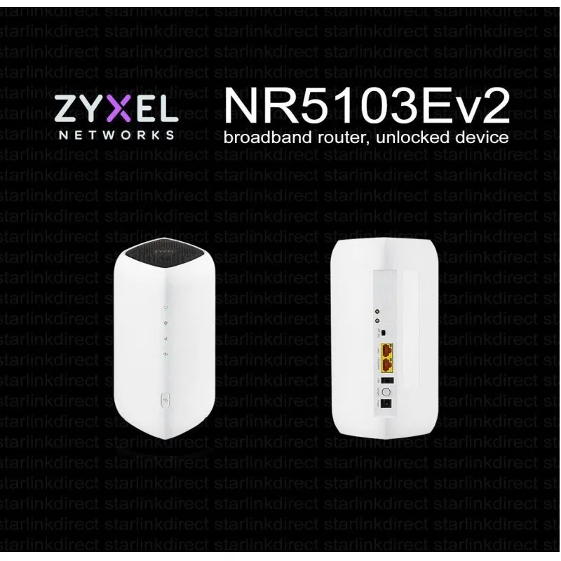 2024 NEW Unlocked ZYXEL NR5103EV2 5G NR Indoor Router 4.7Gbps WiFi6 4G LTE Cat19 Sim Card 5G WiFi CPE TS9 ports