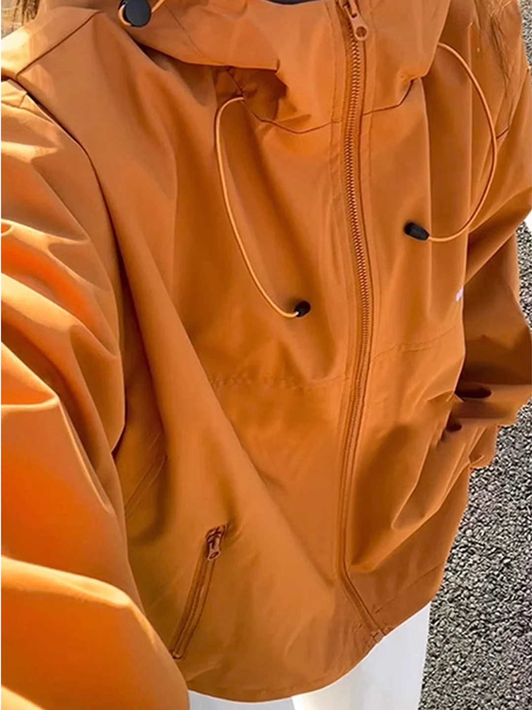 

Orange Outdoor Functional Windproof Hooded Jaet ex Durable Breathable Climbing Suit Outerwear Cleanfit Youth Faion