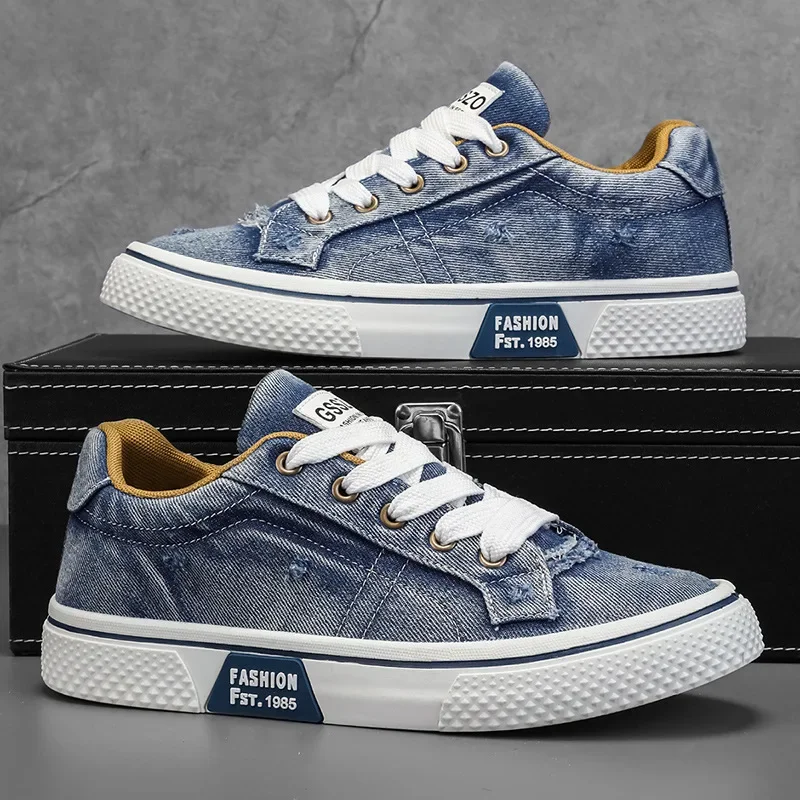 

Мужская повседневная спортивная обувь, парусиновая дышащая удобная нескользящая уличная обувь на толстой платформе в стиле ретро, Zapatillas 2026