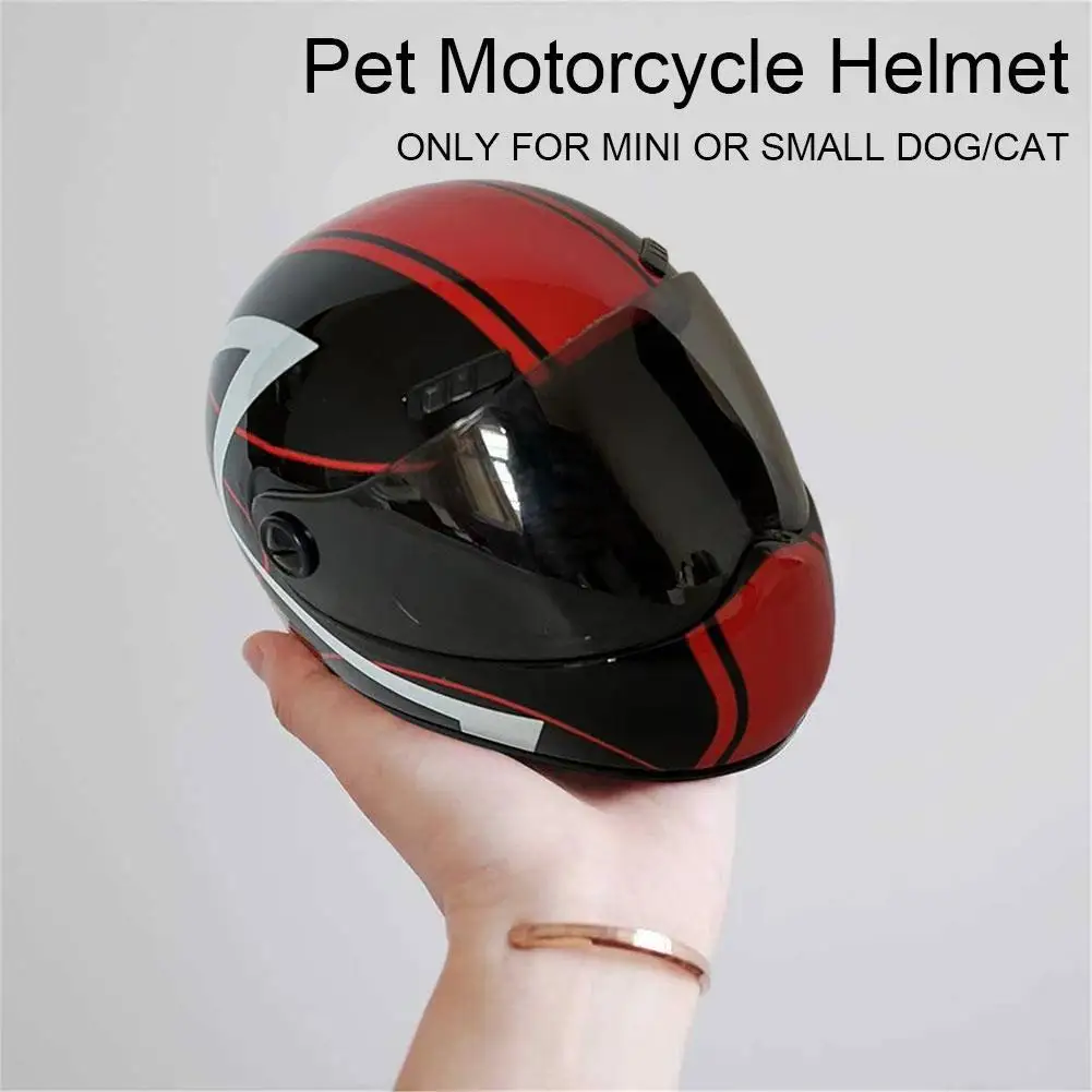 Fashion Pet Mini Helmet Cat Dog Motorcycle Safety Helmet Head Protecting Hat Anti-collision Dog Pet Photo Styling Props Puppies