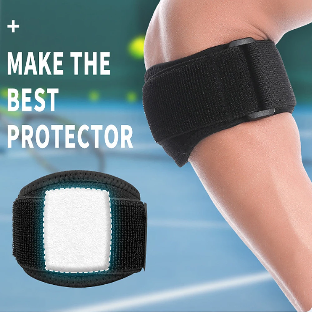 Tcare 1Piece Tennis Elbow Brace for Tendonitis - with Compression Pad Tennis & Golfer's Elbow Strap Band - Relieves Forearm Pain