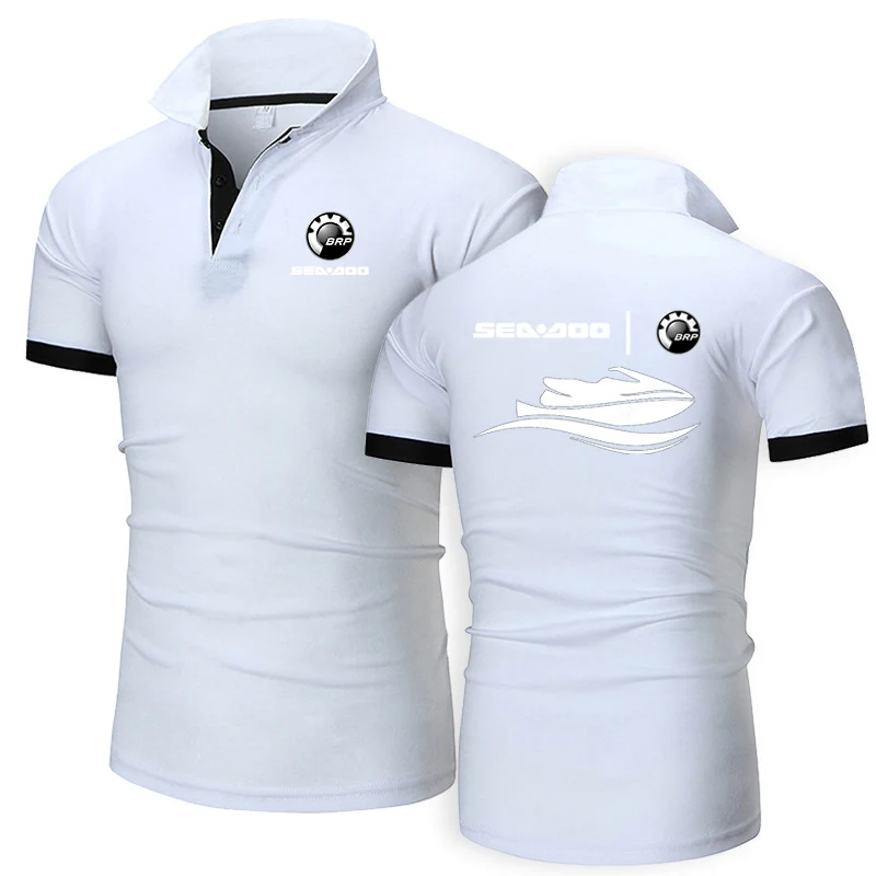 Sea Doo Seadoo Moto neue Polos hirt Männer Luxus Freizeit Kurzarm Top lässig Business Sommer Kleidung schnell trocknen Mode Tops
