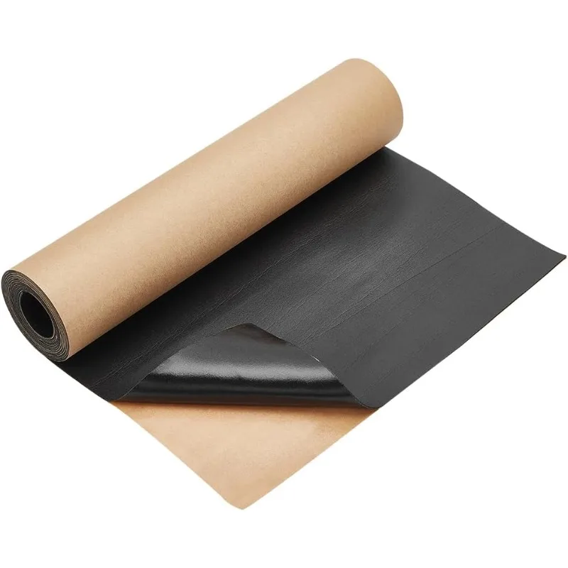 

1 Roll 78.7x11.8 Inch Adhesive EVA Foam Roll 1mm Thick Black Foam Sheet EVA Sponge Foam Rubber Sheet for Gap Filling