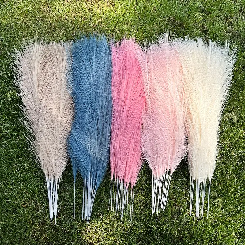 15/30pcs Artificial Pampas Grass Bouquet for Wedding Party Home Bedroom Decor Simulation Dried Flower Reed DIY Craft Fake Plants